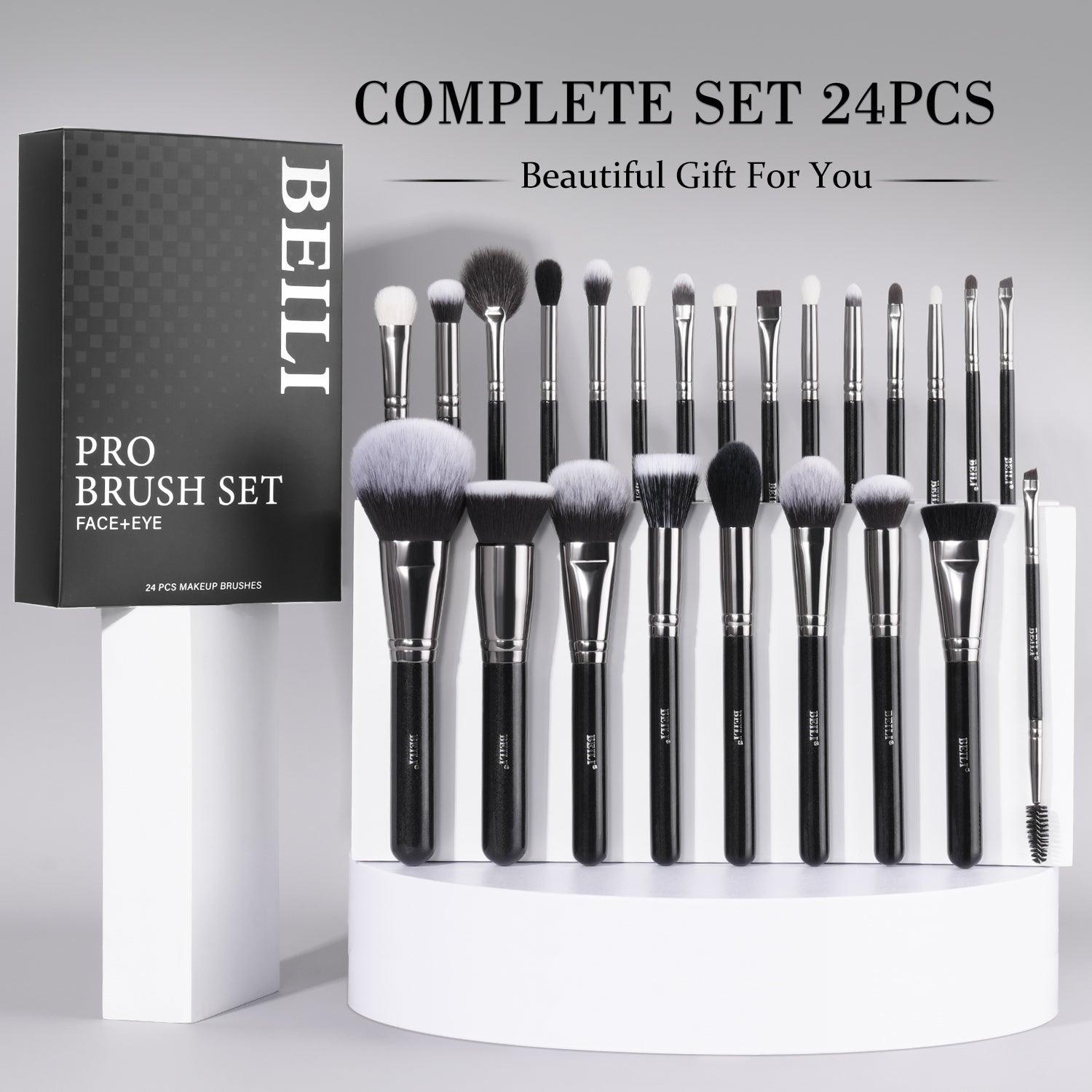 BEILI 24Pcs Professional Makeup Brush Set XB24