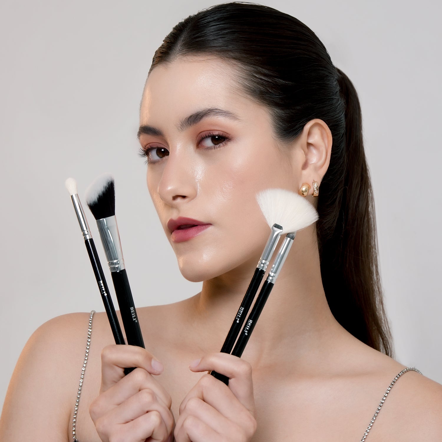 BEILI 20Pcs Individual Makeup Brush Set B20