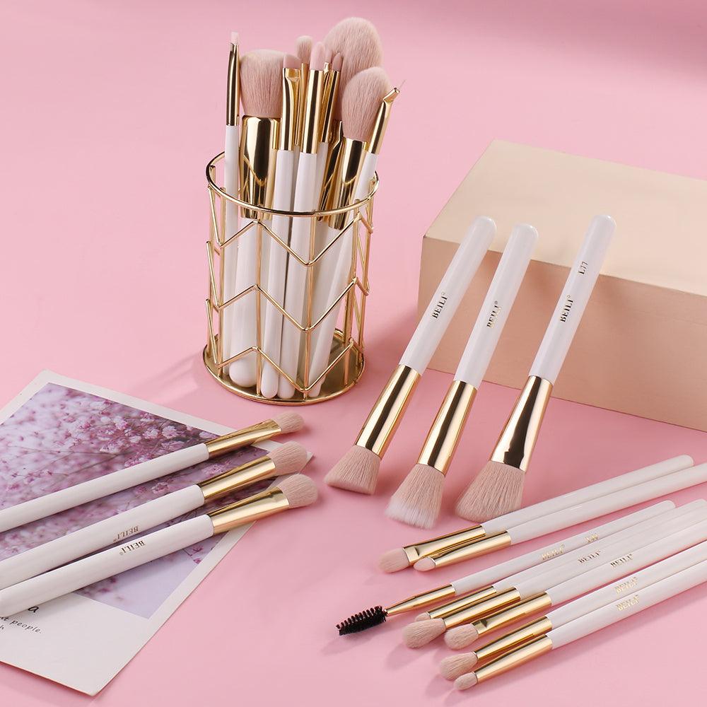Set di pennelli per trucco vegano premium rosa 25 pezzi WG25