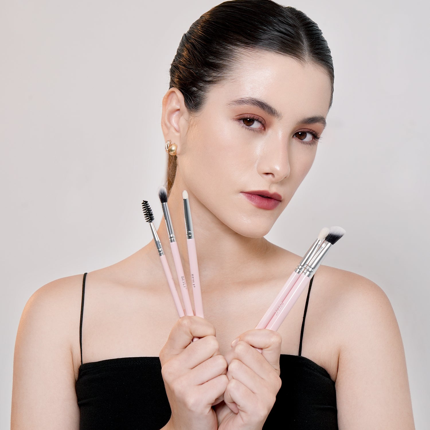 BEILI 9Pcs Blushing Pink Makeup Brush Set 9PCS FY09/FY09T