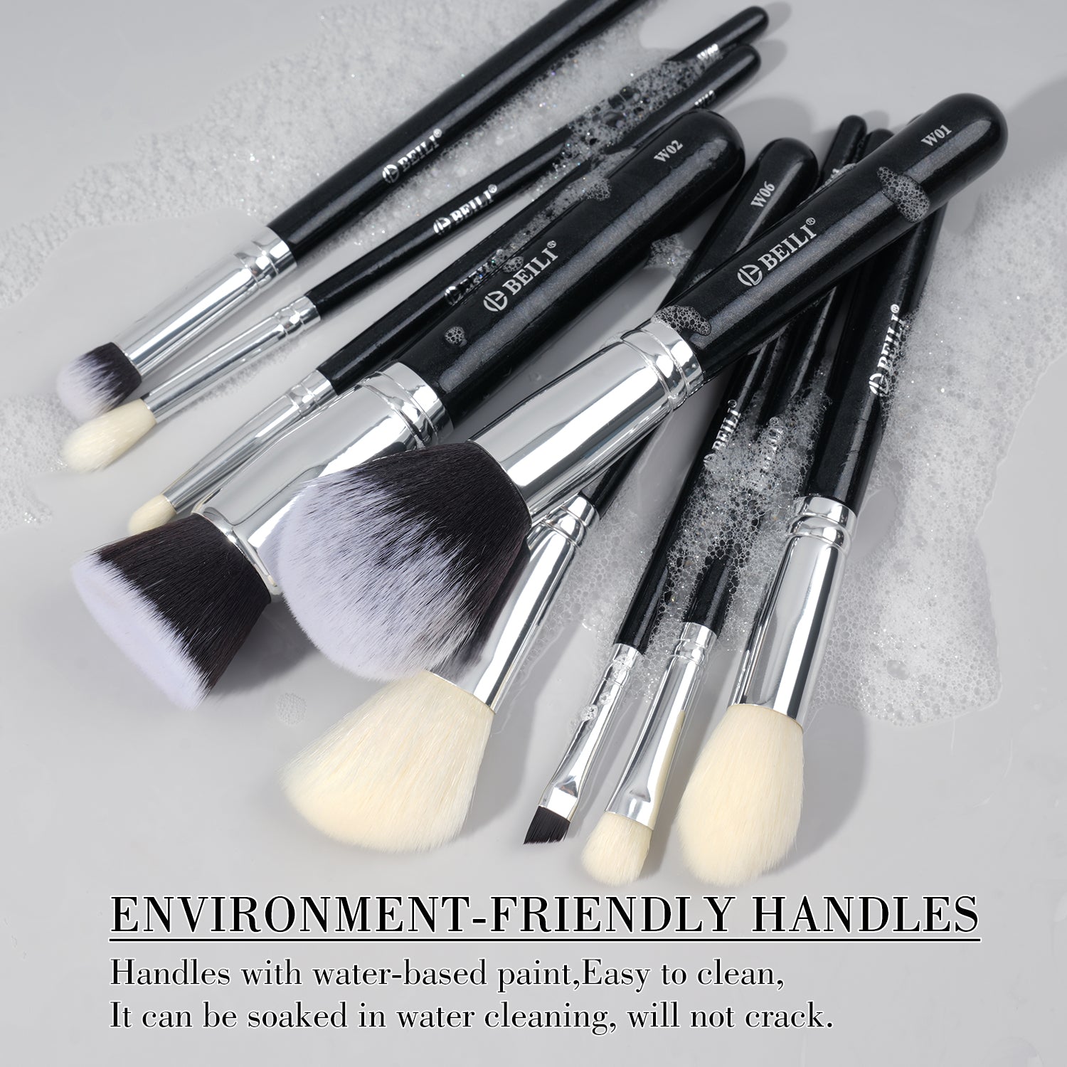 Water based paint makeup brush set(WZ9/WP9)