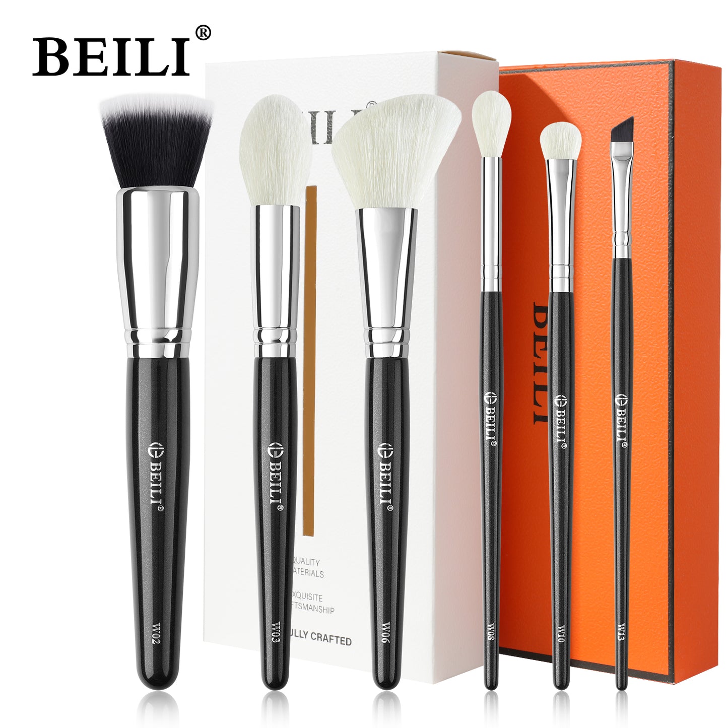 Water based paint makeup brush set(WZ6/WP6)