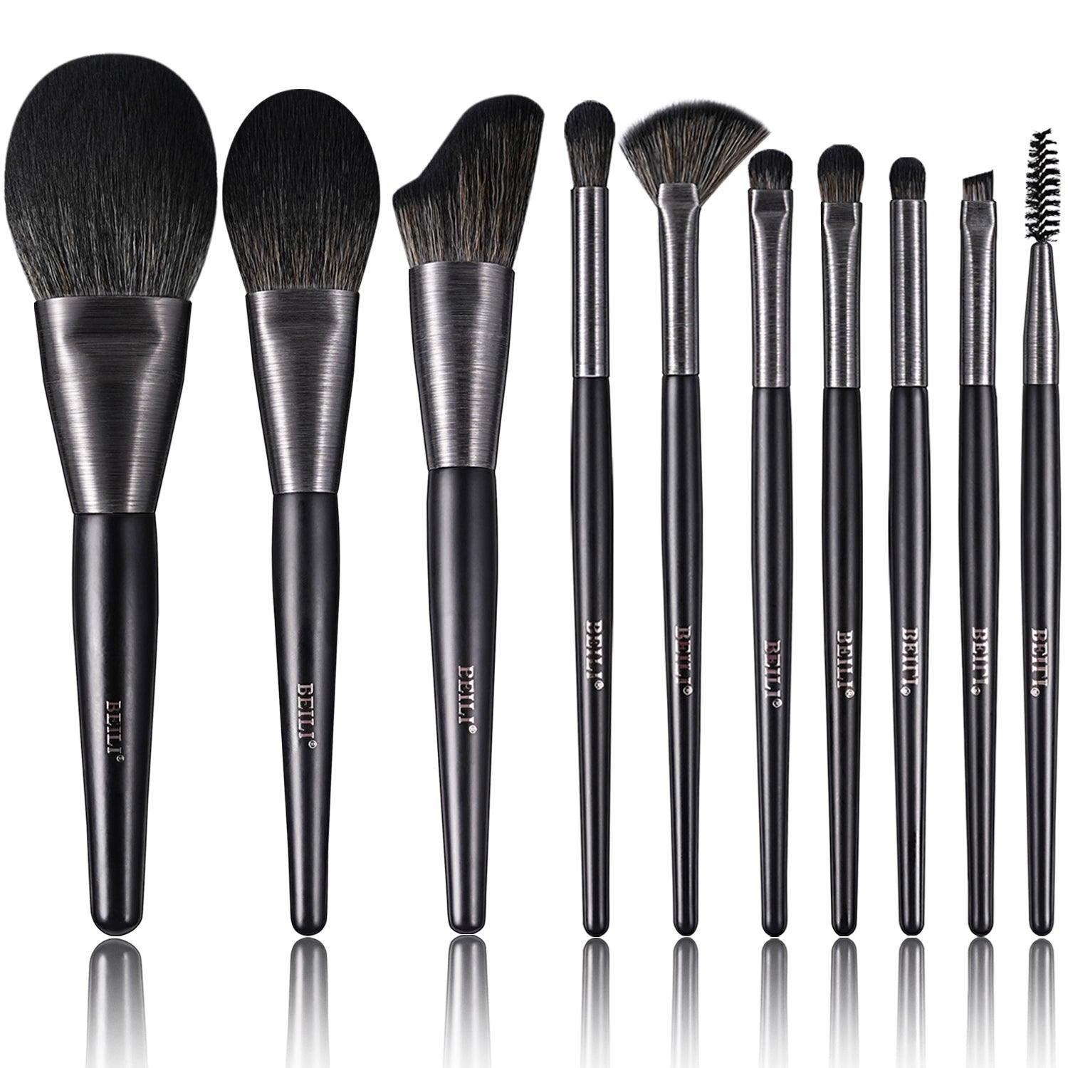 BEILI 10Pcs Makeup Brushes Kit,Professional Premium Make up Brushes Set/ MA10/MC10/MD10 - BEILI Official Shop