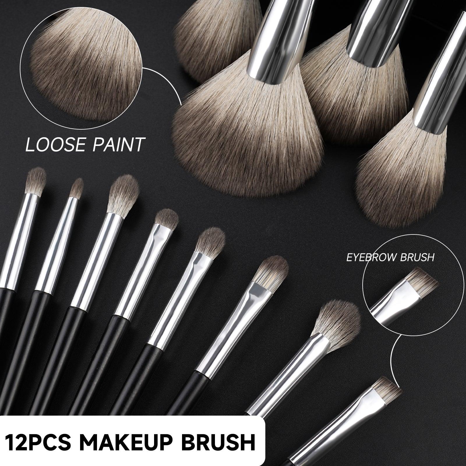 BEILI 12Pcs Premium Vegan Makeup Brushes Set BG12/BG12 With Bag - BEILI Official Shop
