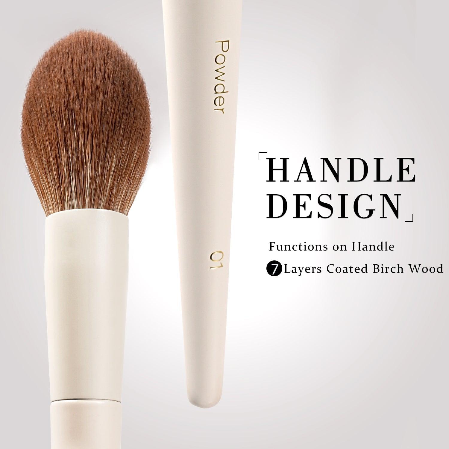BEILI 15pcs Elegant Beige Face and Eye Makeup Brush Set A15 - BEILI Official Shop