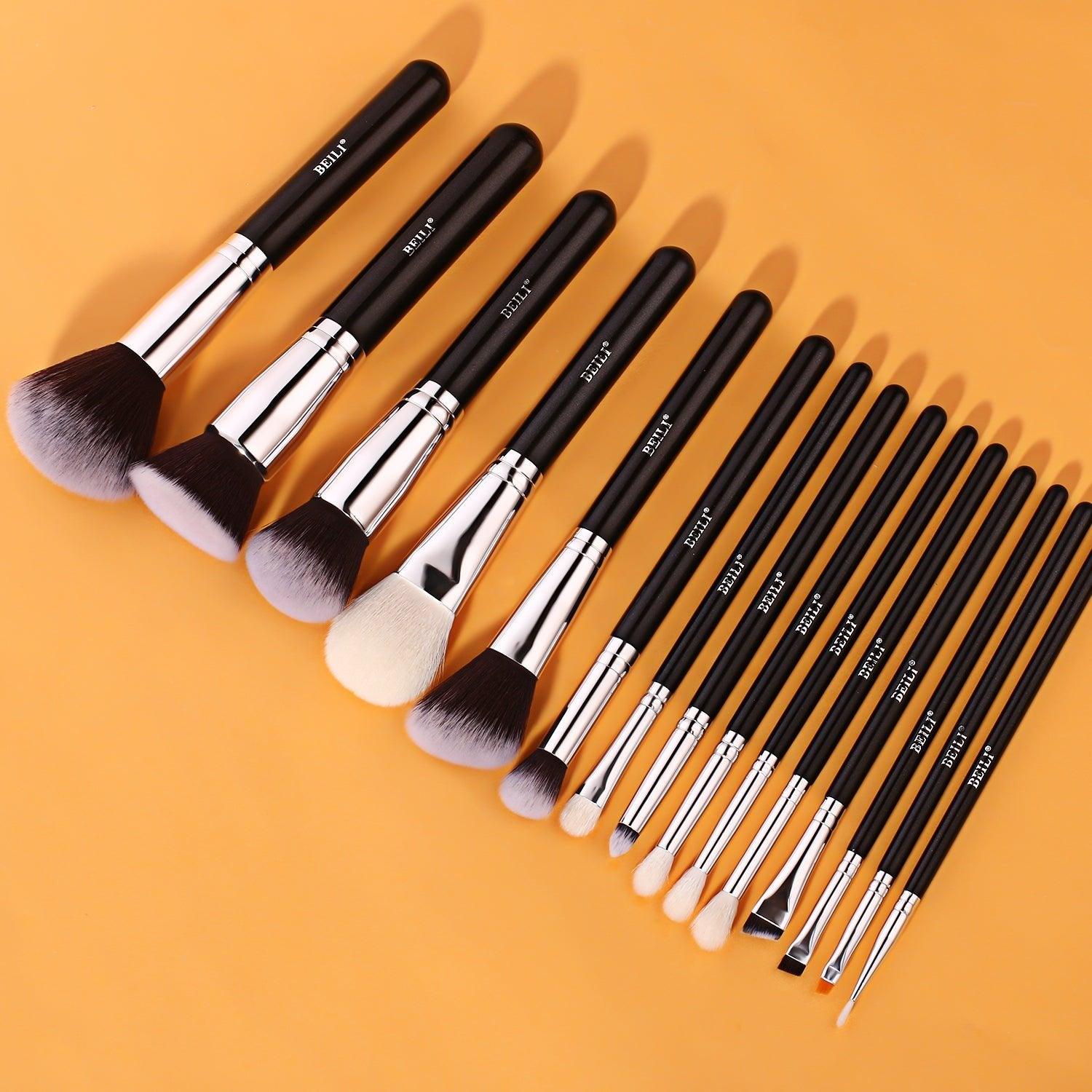BEILI 15Pcs Individual Makeup Brush Set BN15 - BEILI Official Shop