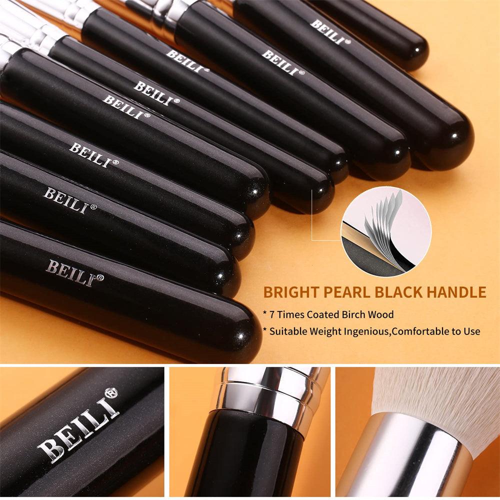 Black Professional Makeup Brush Set 30Pcs, Synthetic B30-S02 - BEILI Official Shop