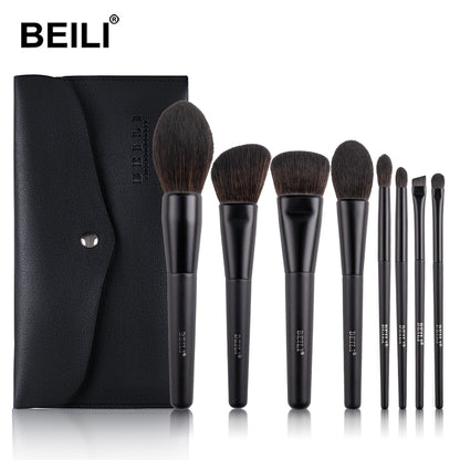 BEILI 8Pcs Makeup Brush Set Black/BB8/BB8+bag
