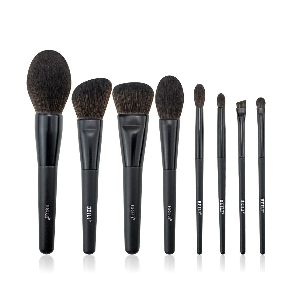 BEILI 8Pcs Makeup Brush Set Black/BB8/BB8+bag