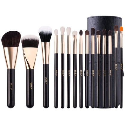 BEILI 15Pcs Everyday Essential Makeup Brush Set  GB15