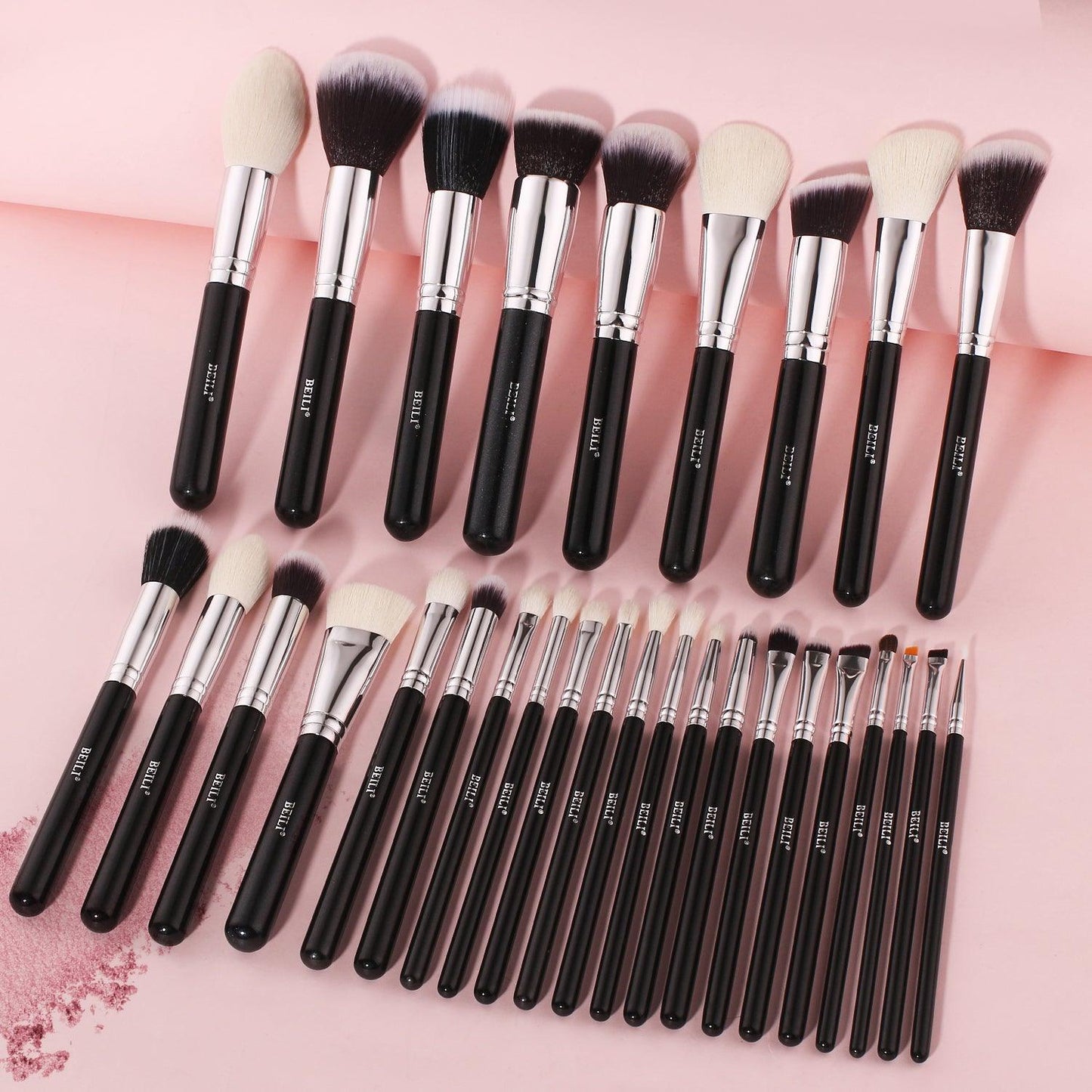 BEILI 30Pcs Professional Makeup Brush Set  With Holder B30/B30T