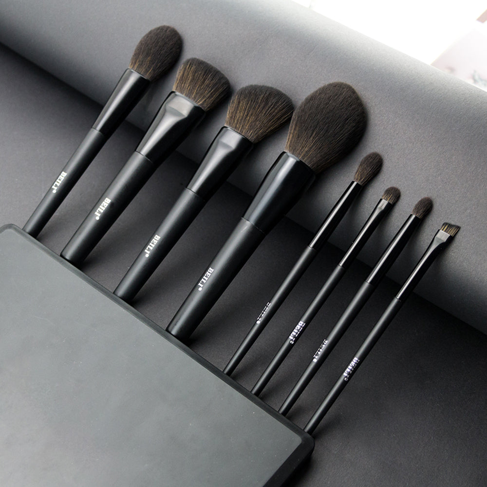 BEILI 8Pcs Makeup Brush Set Black/BB8/BB8+bag