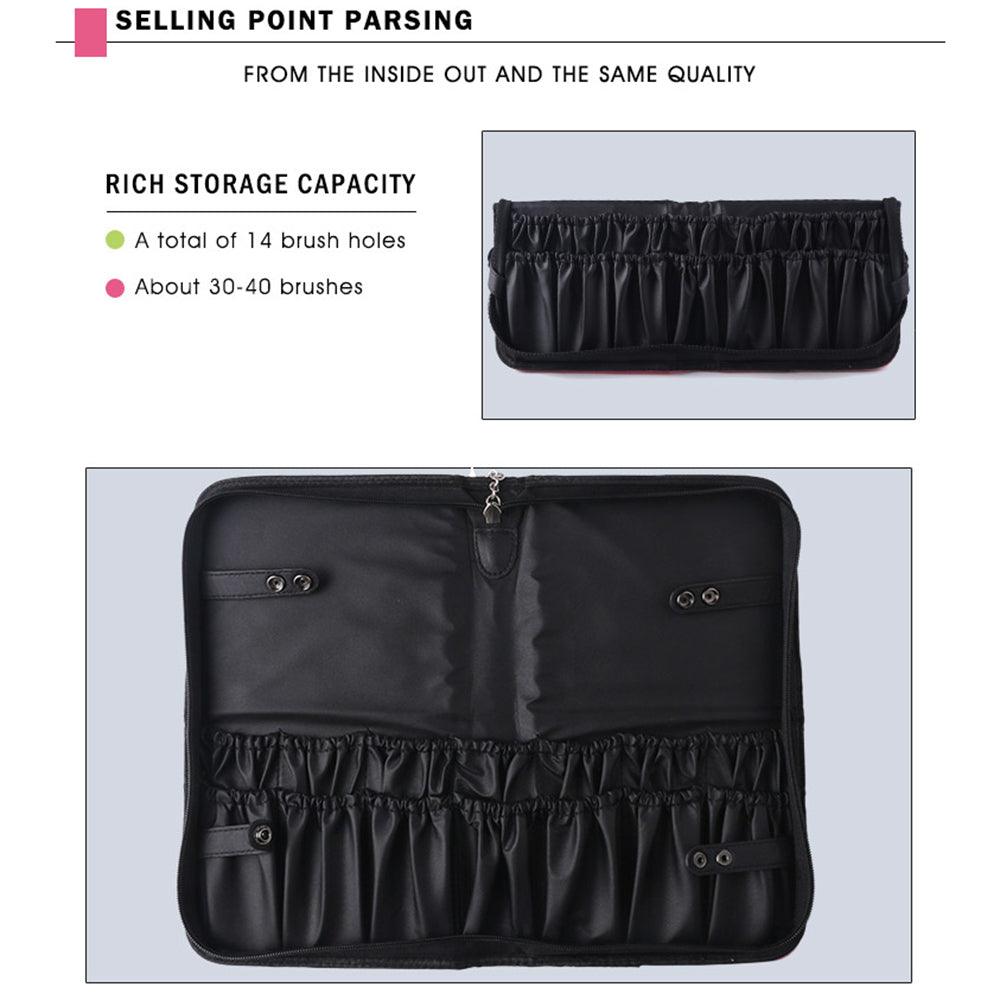 Ροζ Μόνιμη Βούρτσα Μακιγιάζ Organizer PB02