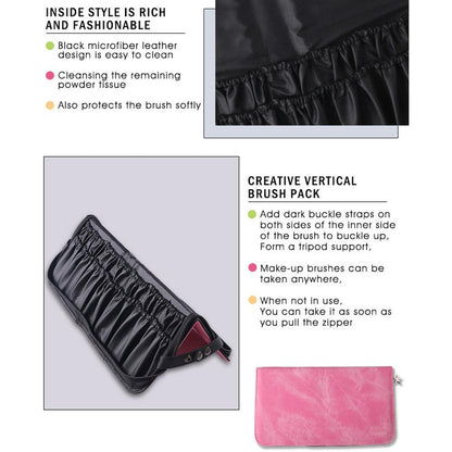 Ροζ Μόνιμη Βούρτσα Μακιγιάζ Organizer PB02