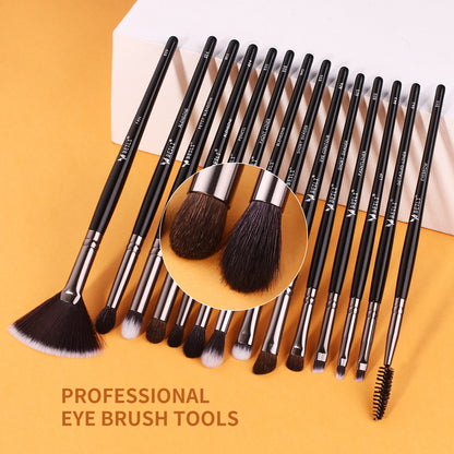 Black Professional Makeup Brush Set 25Pcs, Synthetic  BX-S25 - BEILI Official Shop