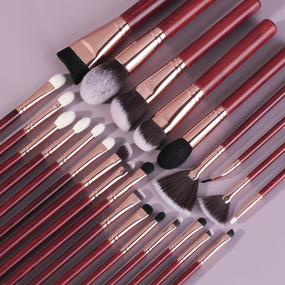 BEILI 25Pcs Redwood Professional Makeup Brush Set  RB25