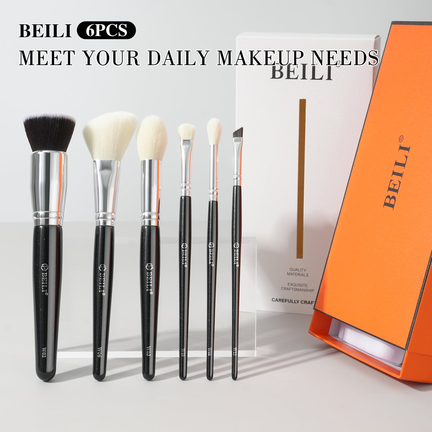 Water based paint makeup brush set（WZ6/WP6）