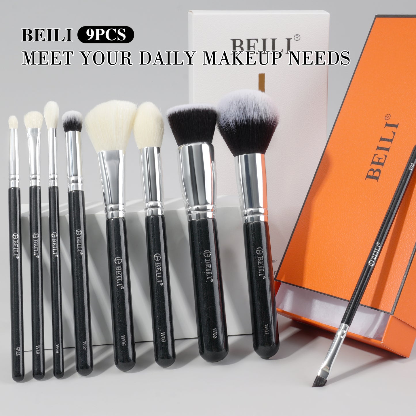 Water based paint makeup brush set（WZ9/WP9）
