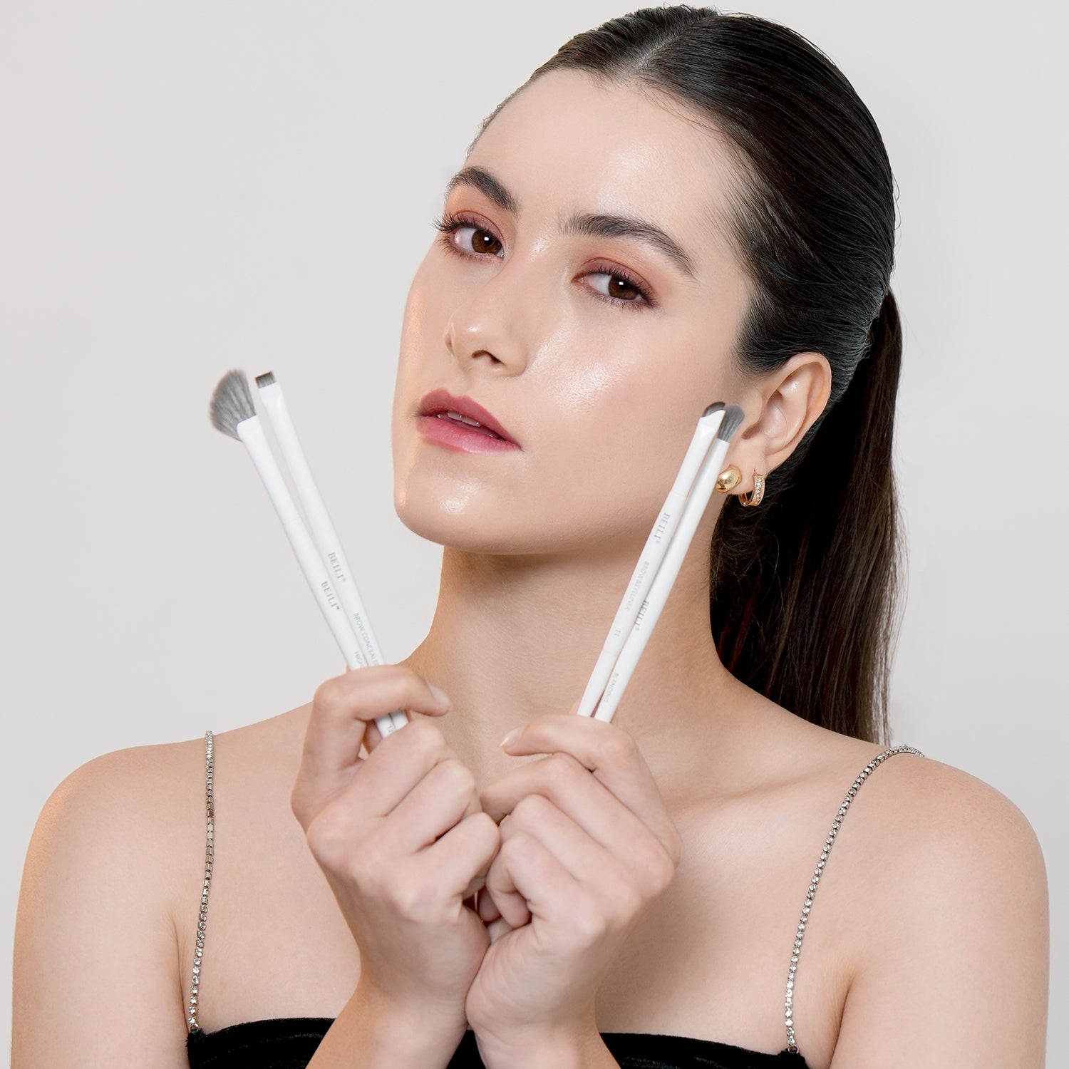 BEILI Pinselset Makeup White Make Up Pinsel Set-BS12