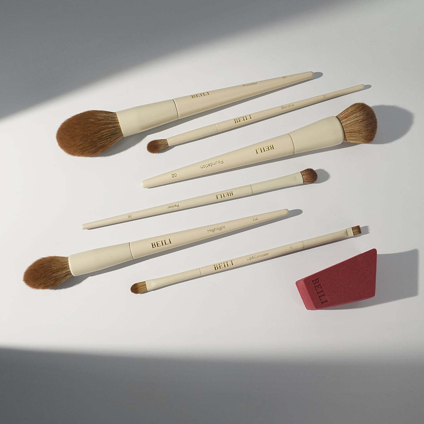 BEILI 6PCS Makeup Brushes, Premium Vegan Makeup Brush Set, Including Foundation Brush, Concealer Brush, Eyeshadow Brush, Powder Brush, Highlighter Brush and Blending Brush for Women