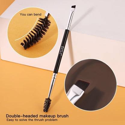 BEILI 6Pcs Eye Makeup Brushes Set Natural Goat-Black X6