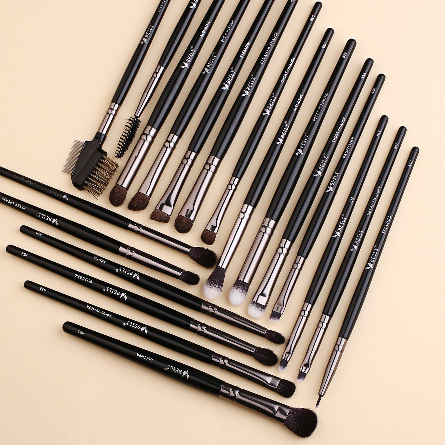 Set completo di pennelli per trucco professionale LUXURY 40 pezzi BX-S40