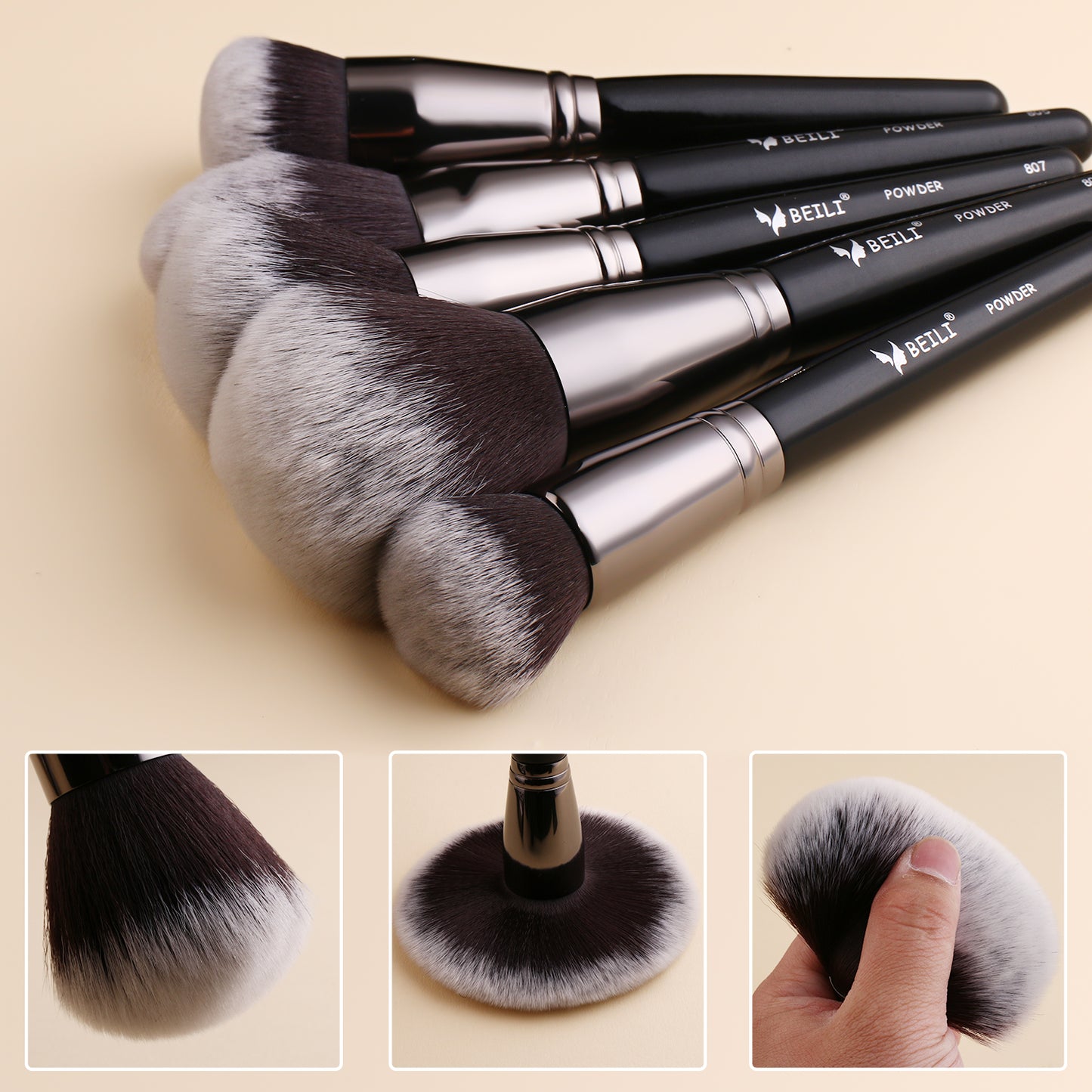 Set completo di pennelli per trucco professionale LUXURY 40 pezzi BX-S40
