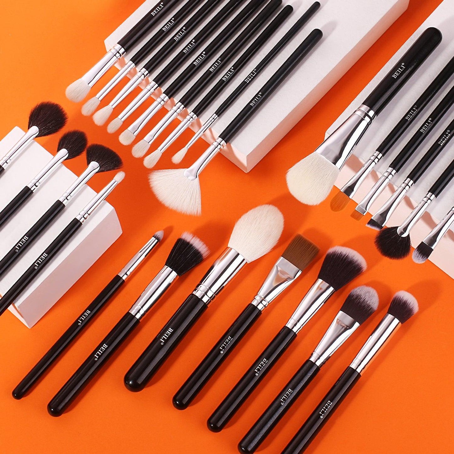 BEILI 42Pcs Professional Makeup Brush Set B42/B42T+With Holder