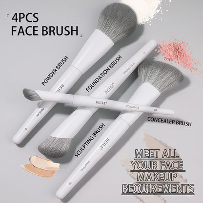 BEILI Pinselset Makeup White Make Up Pinsel Set-BS12
