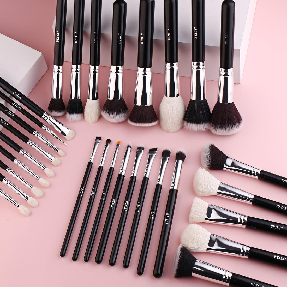BEILI 30Pcs Professional Makeup Brush Set B30T+With Holder/B30