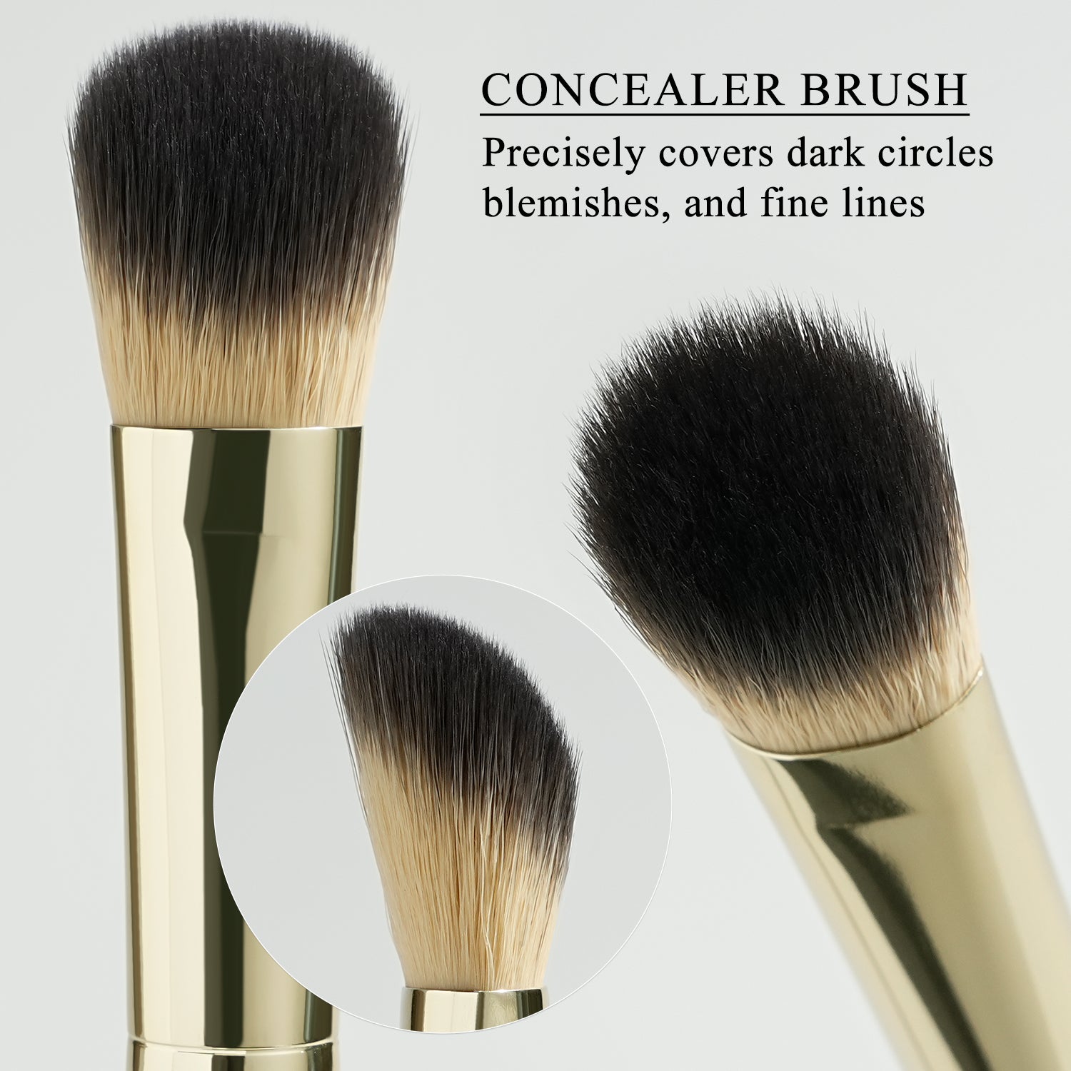 BEILI Make Up Brush Set 7 Pieces Makeup Vegan Makeup Brush Set, Professional Makeup Brush Set with Powder Brush-FD07