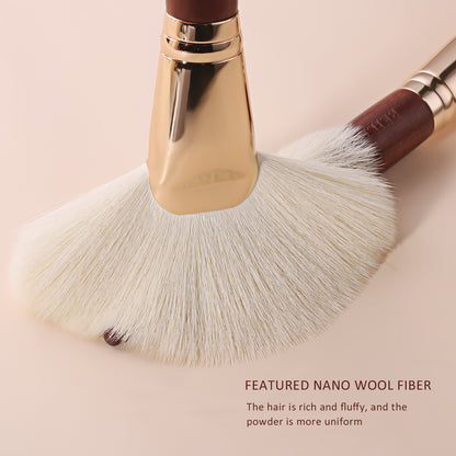 Junior Makeup Brushes Set 13Pcs, Boutique Mahogany Series, Synthetic  RD0013 - BEILI Official Shop