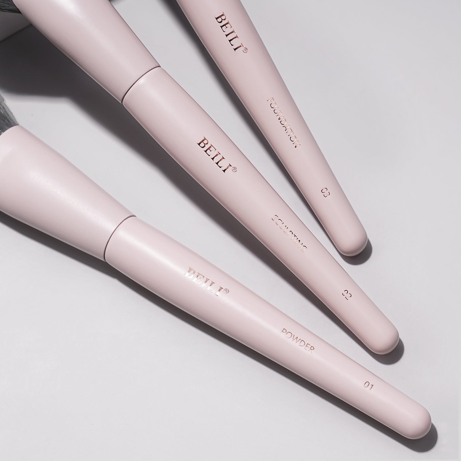 BEILI Pinselset Makeup Rosa Make Up Pinsel Set-FS12