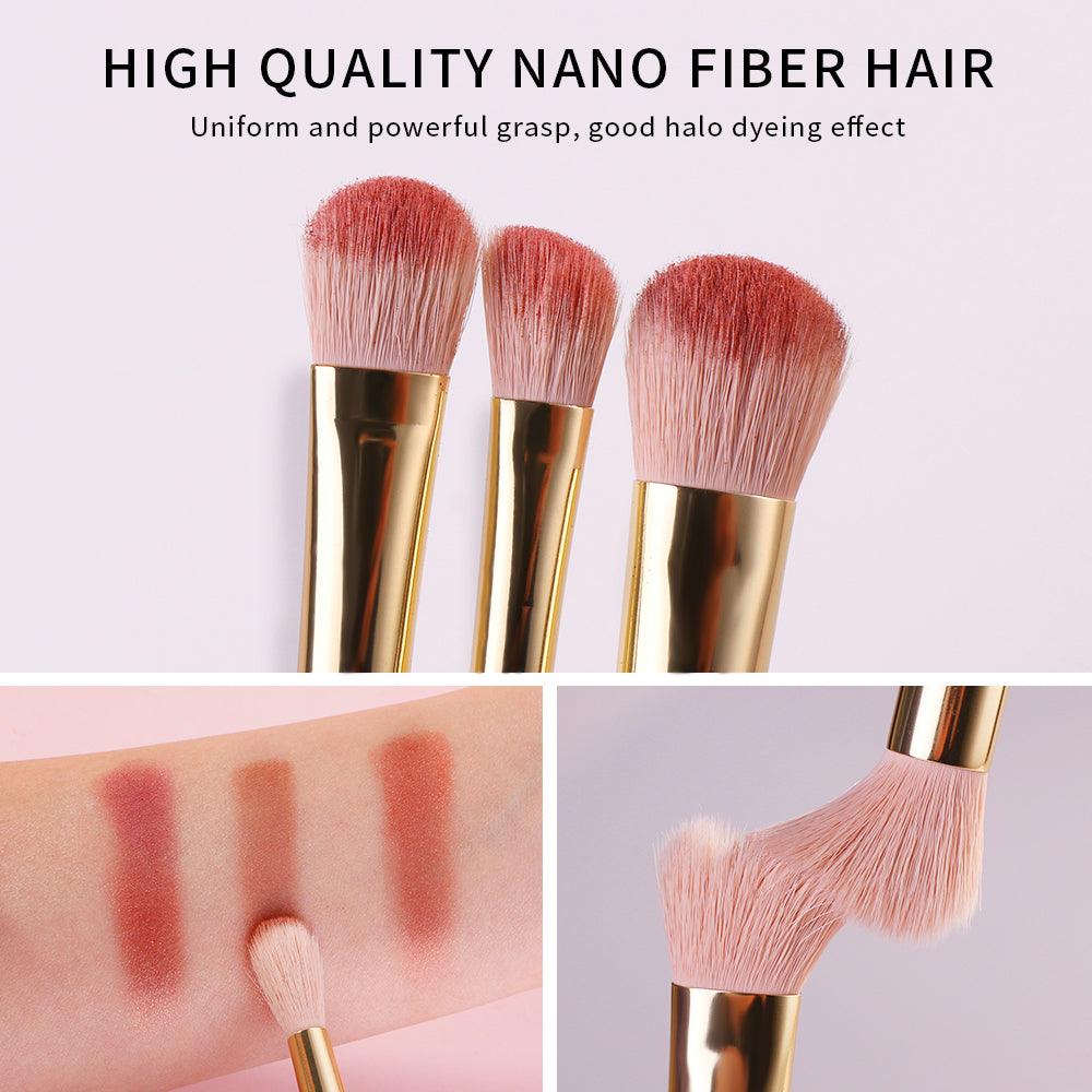 Pink Vegan Synthetic Professional Makeup Brush Set, White, 25Pcs  WG25 - BEILI Official Shop