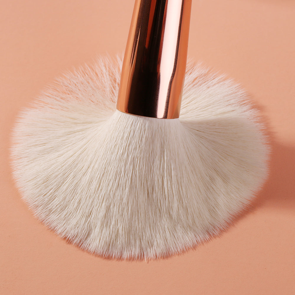 BEILI 15Pcs Rose Gold Makeup Brush Set NFT15