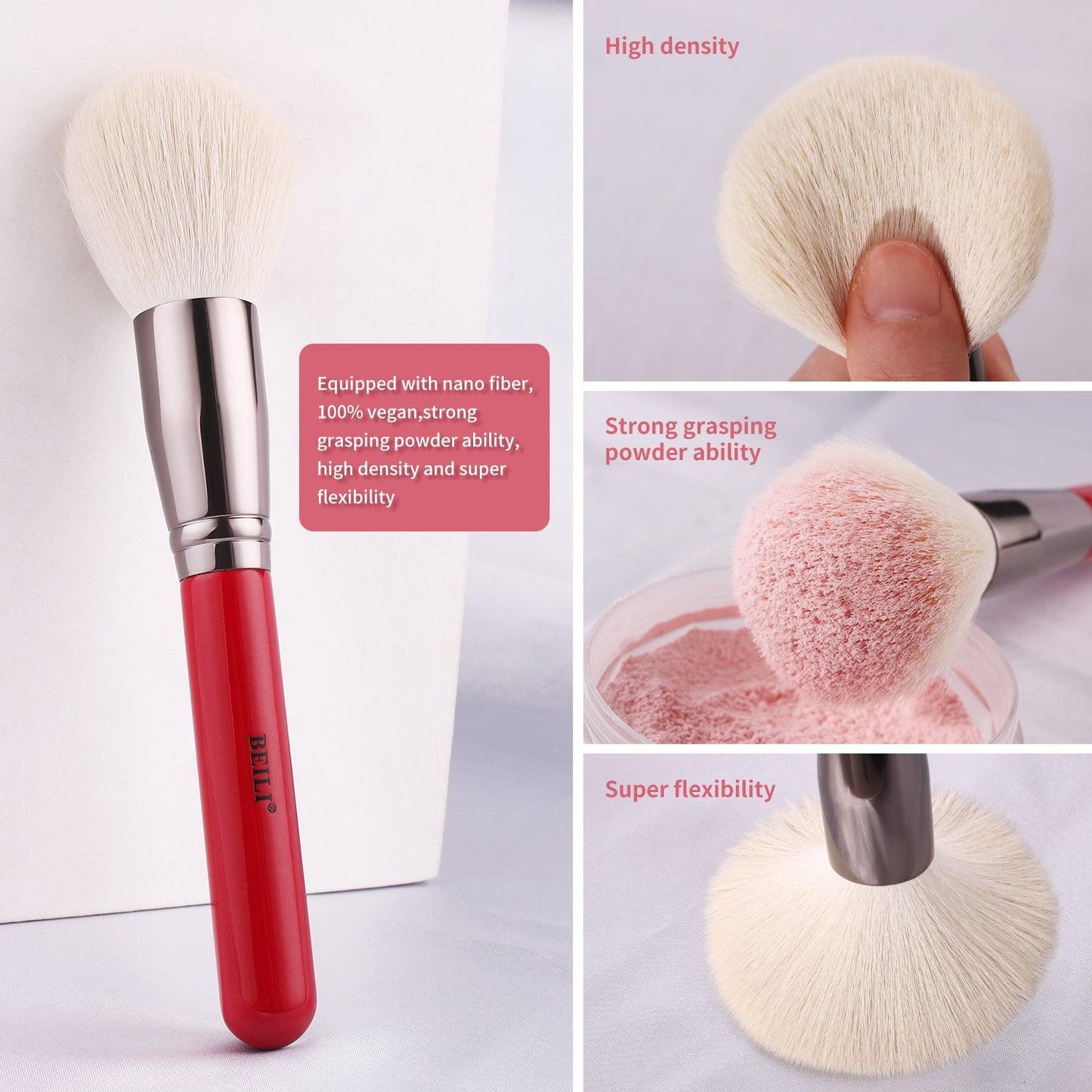 BEILI 30/28/25/20/12/8Pcs Professional Makeup Brush Set H30/H28/H25/H20/H12/H8