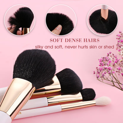 Black Natural-Synthetic Professional Makeup Brush Set 20Pcs, White   WB-S20 - BEILI Official Shop