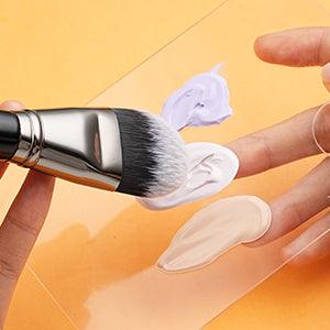 BEILI Flat Foundation Brush for Liquid Makeup Wide Liquid Foundation Brush for Face, Cream Contour Bronzer Brush