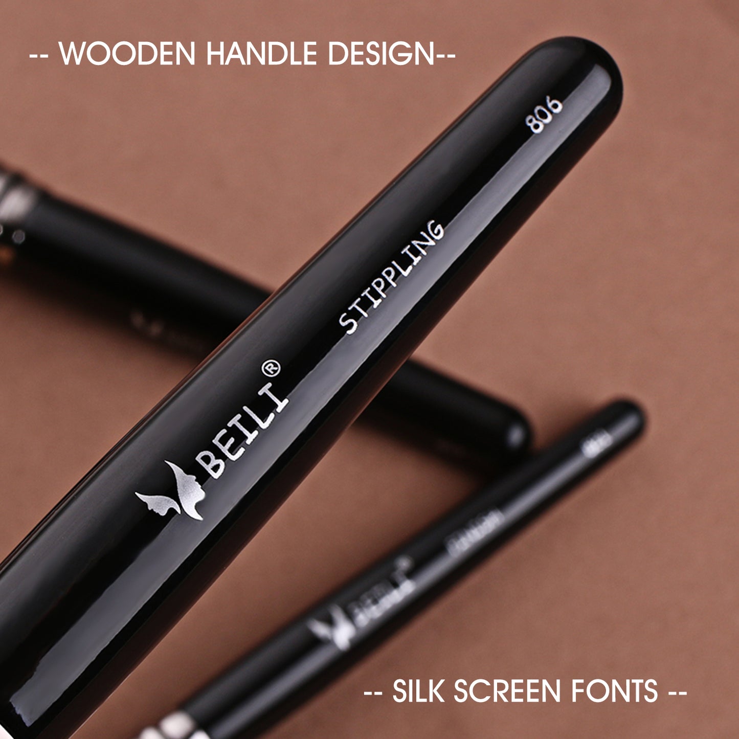 Black Professional Makeup Brush Set 40Pcs, Synthetic  BX-S40 - BEILI Official Shop