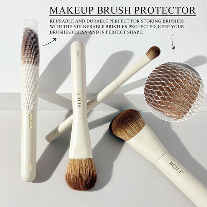 BEILI 6PCS Makeup Brushes Set, Travel Mini Makeup Brushes, Portable Small Cosmetic Brushes Kit -MA6