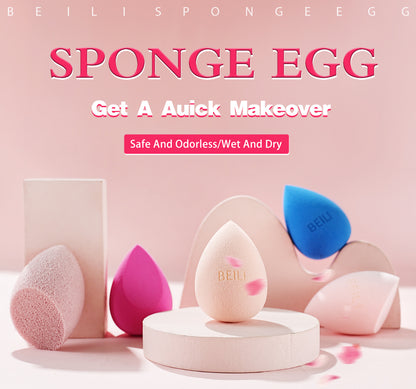 BEILI Fluffy Makeup Sponge Non-Latex Sponge Mixed-GQ