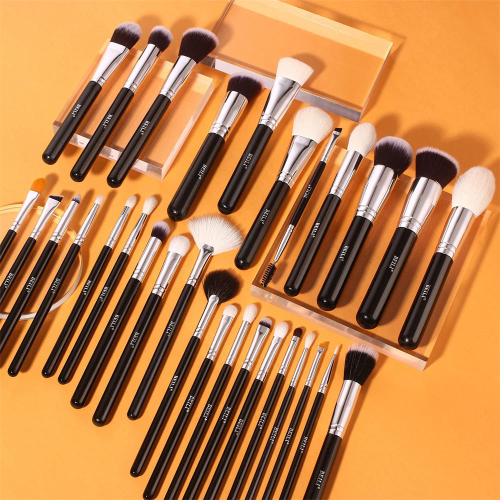 Black Professional Makeup Brush Set 30Pcs, Synthetic  B30-S02 - BEILI Official Shop