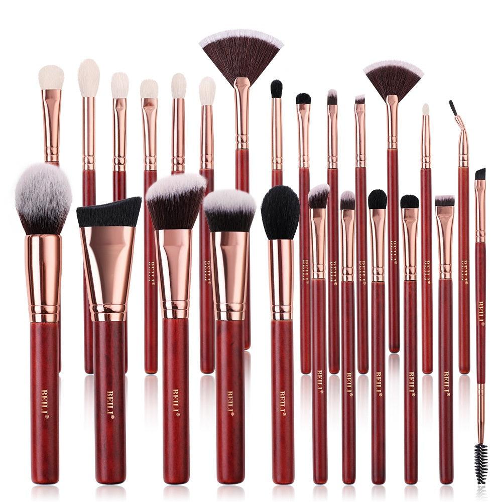 BEILI 25Pcs Redwood Professional Makeup Brush Set  RB25